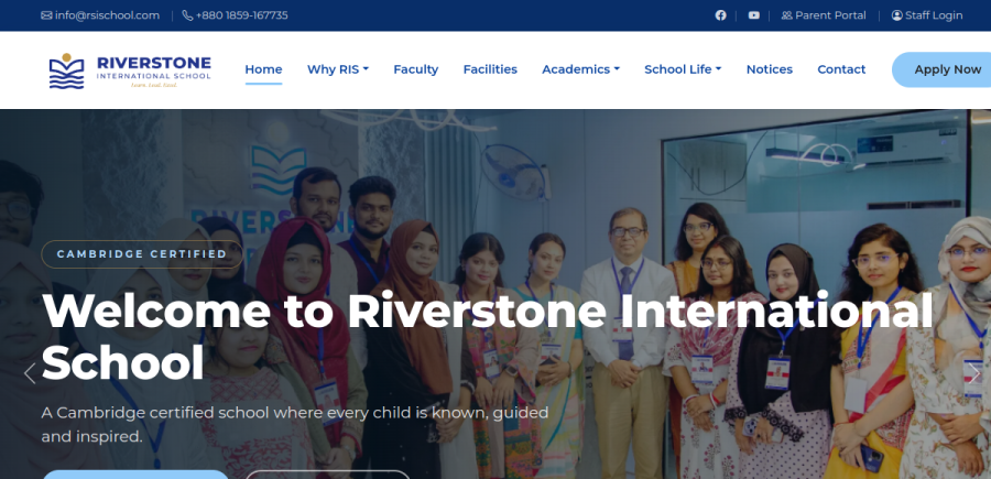 Riverstone International School - কেমব্রিজ সার্টিফাইড স্কুল পোর্টাল